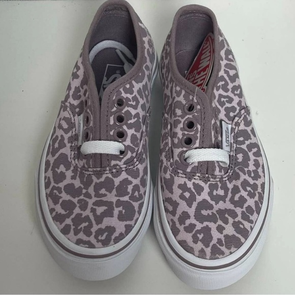 Vans Authentic Leopard Orchid Ice/Purple Kids 2.5 - Picture 4 of 11
